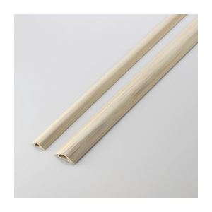 （まとめ）エレコム 床用モール（木目タイプ） LD-GA1307／WD1【×5セット】