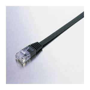 （まとめ）エレコム Gフラットケーブル LD-GF／BK1【×10セット】