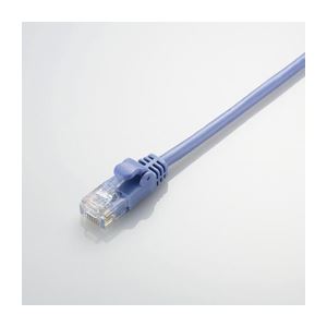 （まとめ）エレコム Gigabit やわらかLANケーブル（Cat6準拠） LD-GPY／BU1【×10セット】
