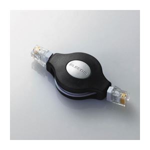 （まとめ）エレコム モバイルLANケーブル LD-MCTU／BK【×5セット】