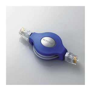 （まとめ）エレコム モバイルLANケーブル LD-MCTU／BU【×5セット】