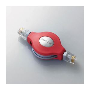 （まとめ）エレコム モバイルLANケーブル LD-MCTU／RD【×5セット】