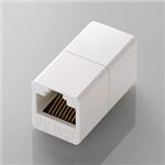 （まとめ）エレコム コンパクトRJ45延長コネクタ LD-RJ45JJ5Y2【×10セット】