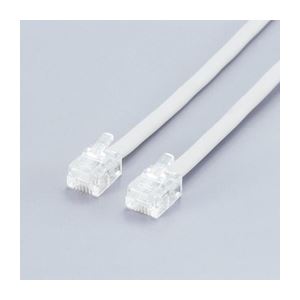 （まとめ）エレコム ツイスト＆シールドモジュラケーブル MJ-03TS【×10セット】