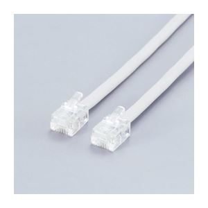 （まとめ）エレコム ツイスト＆シールドモジュラケーブル MJ-06TS【×10セット】