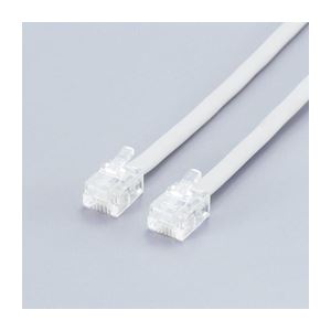 （まとめ）エレコム ツイスト＆シールドモジュラケーブル MJ-1TS【×10セット】