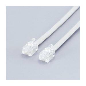 （まとめ）エレコム ツイスト＆シールドモジュラケーブル MJ-20TS【×3セット】