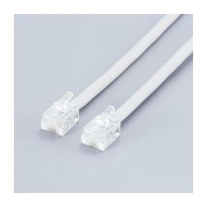 （まとめ）エレコム ツイスト＆シールドモジュラケーブル MJ-2TS【×10セット】