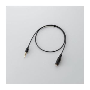 （まとめ）エレコム 4極延長ヘッドホンケーブル MPA-EHPS05BK【×5セット】
