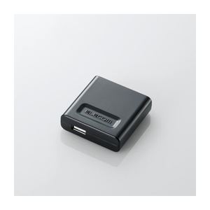 （まとめ）エレコム スマートフォン用AC充電器 MPS-X10ACUBK【×5セット】
