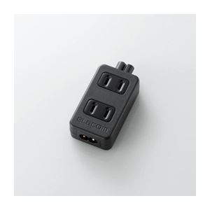 （まとめ）エレコム ACアダプタ用タップ（2Pタイプ・2口） T-ACTAP22【×5セット】