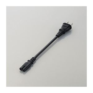 （まとめ）エレコム ACアダプタ用ACケーブル（2P） T-PCM202S【×5セット】
