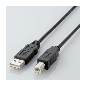 （まとめ）エレコム エコUSBケーブル（A-B・0.5m） USB2-ECO05【×10セット】