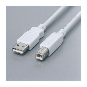 （まとめ）エレコム フェライト内蔵USBケーブル USB2-FS05【×5セット】