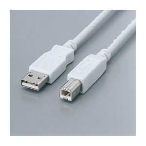 （まとめ）エレコム フェライト内蔵USBケーブル USB2-FS3【×5セット】