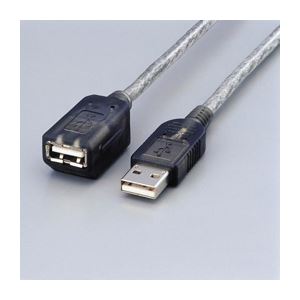 （まとめ）エレコム マグネット内蔵USB延長ケーブル USB-EAM2GT【×5セット】