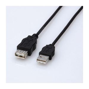 （まとめ）エレコム エコUSB延長ケーブル（1.5m） USB-ECOEA15【×5セット】