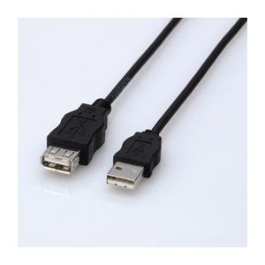 （まとめ）エレコム エコUSB延長ケーブル（3m） USB-ECOEA30【×5セット】