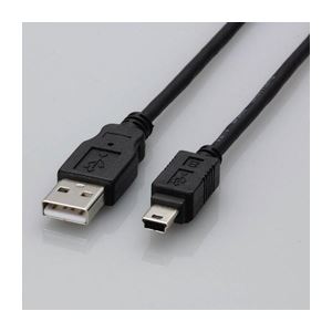 （まとめ）エレコム デジタルカメラ接続用USBケーブル USB-SCM5【×5セット】