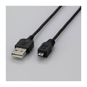 （まとめ）エレコム デジタルカメラ接続用USBケーブル USB-SCMF8U【×5セット】