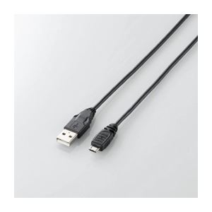 （まとめ）エレコム Micro-USB（A-MicroB）ケーブル U2C-AMB015BK【×5セット】