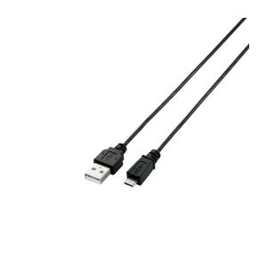 （まとめ）エレコム 極細Micro-USB（A-MicroB）ケーブル U2C-AMBX15BK【×5セット】