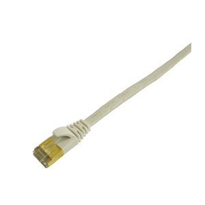 （まとめ）ミヨシ（MCO）カテゴリ-7フラットLANケーブル 5m ホワイト TWU-705WH【×2セット】