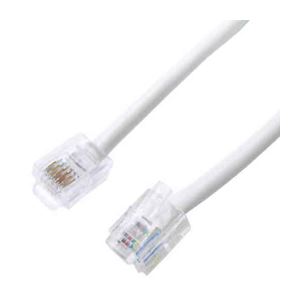 （まとめ）ミヨシ（MCO）6極6芯モジュラ-ケーブル 白10m TC-610WH【×3セット】