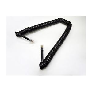 （まとめ）ミヨシ（MCO）4極4芯受話器用カ-ルコ-ド 黒 0.3m TCC-403BK【×20セット】