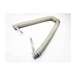 （まとめ）ミヨシ（MCO）4極4芯受話器用カ-ルコ-ド グレ- 0.3m TCC-403GY【×20セット】