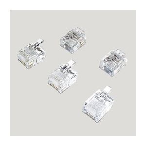 （まとめ）ミヨシ（MCO）モジュラ-プラグ 6極2芯用 10個入り TA-602P【×20セット】
