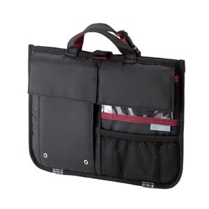 （まとめ）サンワサプライ IT小物入れ（iPad2／iPad対応） IN-IT12BK【×2セット】