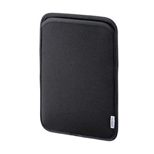 （まとめ）サンワサプライ ネオプレンスリップインタブレットPCケース（10.1型、ブラック） PDA-TABS10BK【×2セット】