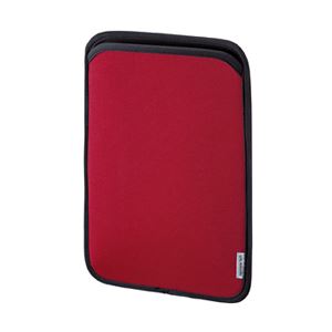 （まとめ）サンワサプライ ネオプレンスリップインタブレットPCケース（10.1型、レッド） PDA-TABS10R【×2セット】