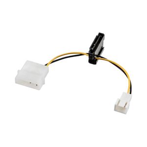 （まとめ）サンワサプライ ファン用電源変換ケーブル TK-PWSATAF2【×3セット】