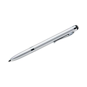 （まとめ）サンワサプライ スマホ＆タブレット＆電子辞書用タッチペン（シルバー） PDA-PEN35SV【×2セット】
