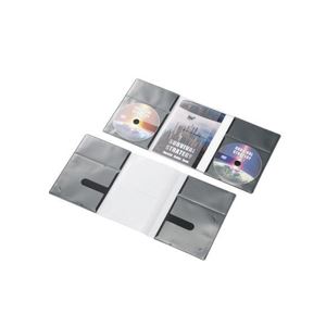 （まとめ）エレコム CD／DVD用スリム収納ソフトケース CCD-DP2D10BK【×5セット】