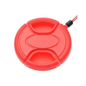 （まとめ）エツミ カラーレンズキャップ 55mm レッド FJ-6421【×5セット】