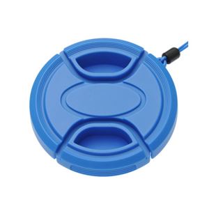 （まとめ）エツミ カラーレンズキャップ 58mm ブルー FJ-6430【×5セット】