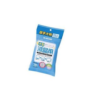 （まとめ）エレコム 液晶用ウェットクリーニングティッシュ WC-DP20LP3【×10セット】