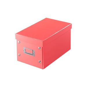 （まとめ）サンワサプライ 組み立て式CDBOX（ピンク） FCD-MT3P【×5セット】