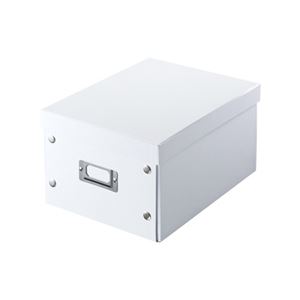 （まとめ）サンワサプライ 組み立て式DVDBOX（ホワイト） FCD-MT4W【×5セット】