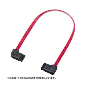 （まとめ）サンワサプライ 右右L型シリアルATA3ケーブル TK-SATA3-05MH【×3セット】