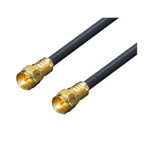 （まとめ）変換名人 アンテナ 4Cケーブル 5.0m + L型 F4-500【×5セット】
