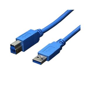 （まとめ）変換名人 USB3.0ケーブル A-B 1.8m USB3-AB18【×5セット】