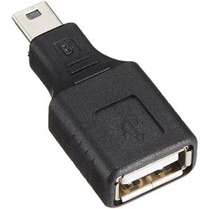 （まとめ）変換名人 USB A（メス）→miniUSB（オス） USBAB-M5AN【×20セット】