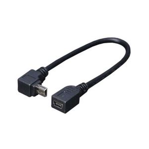 （まとめ）変換名人 USBmini L型ケーブル延長20（上L） USBM-CA20UL【×10セット】