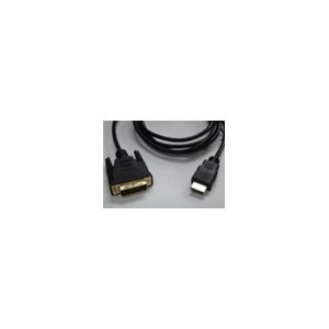 （まとめ）変換名人 DVI-D to HDMI 1.8m 極細金メッキケーブル DVHD-18GS【×5セット】
