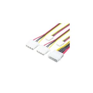 （まとめ）変換名人 4pin電源→4分岐（大2／小2） 4P-B2／S2【×10セット】