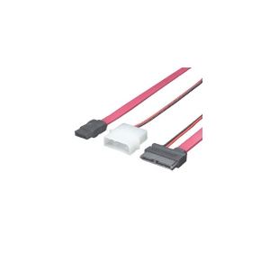（まとめ）変換名人 SLIM LINE SATA→SATA+電源 SSATA-SATA1【×10セット】